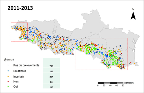 Distribución Galemys Francia 2011_13_2_500